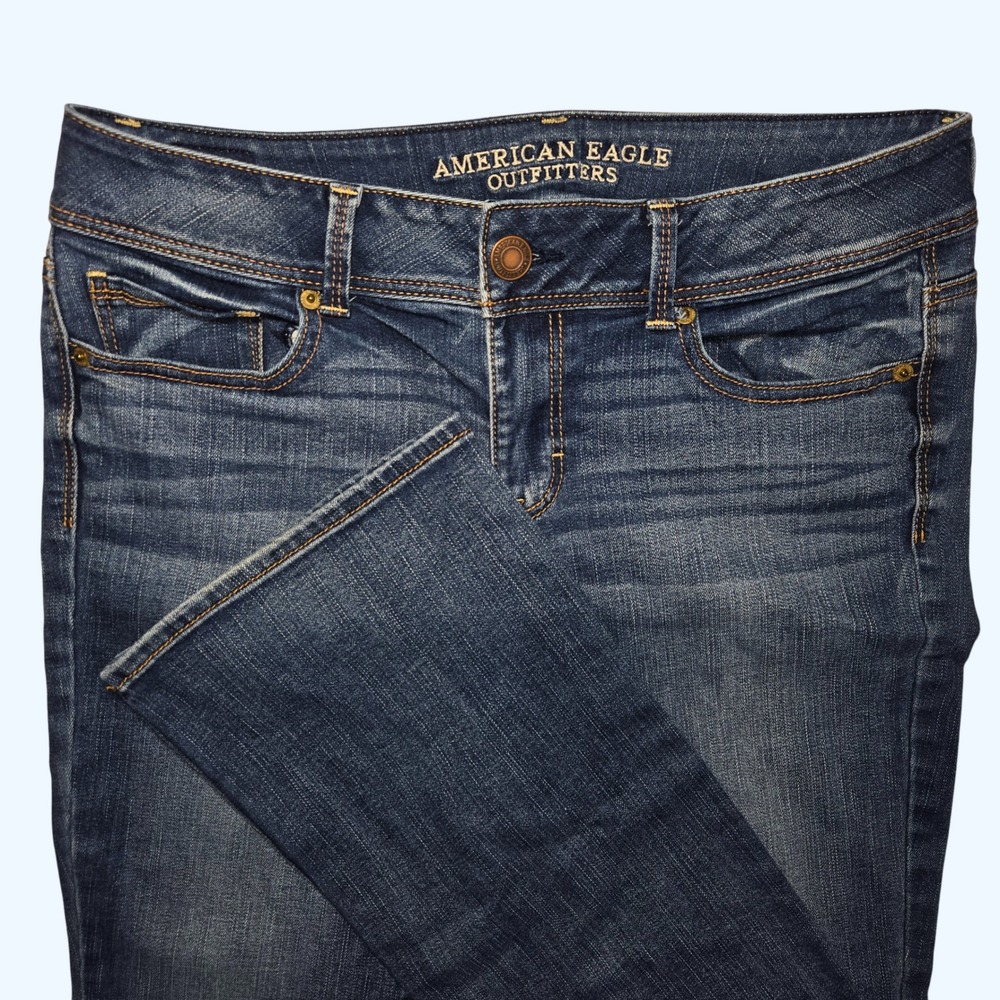 American Eagle Kick Boot Super Stretch Jeans Women 10 Regular Bootcut